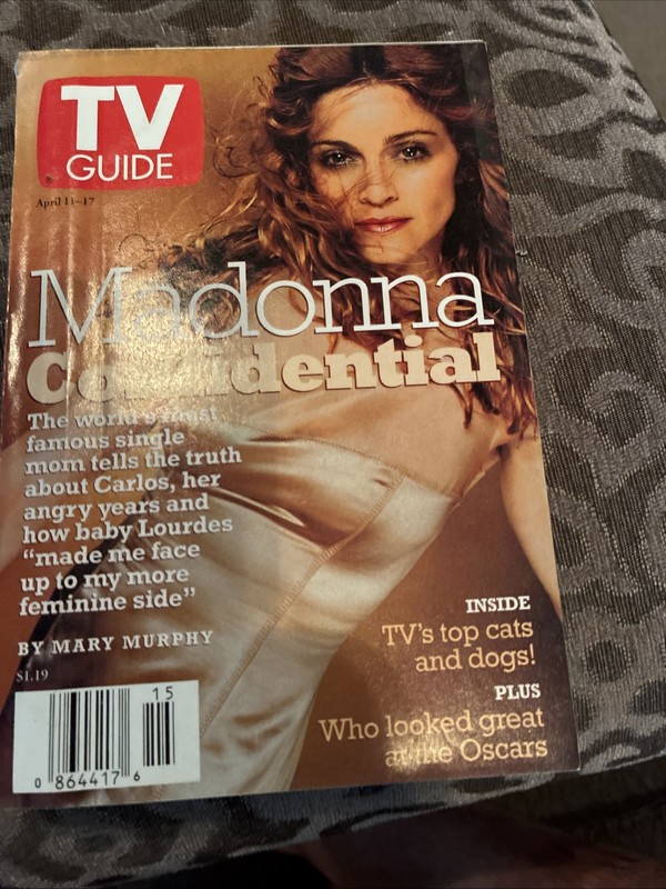 TV Guide Magazine April 11-17 1998 MADONNA Cover Complete /ads  VG
