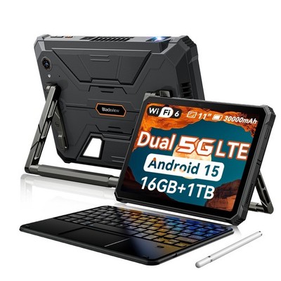 Blackview Active 12 4K 5G LTE Rugged Tablet 11'' 48GB 1TB ROM 30000mAh + keyboard