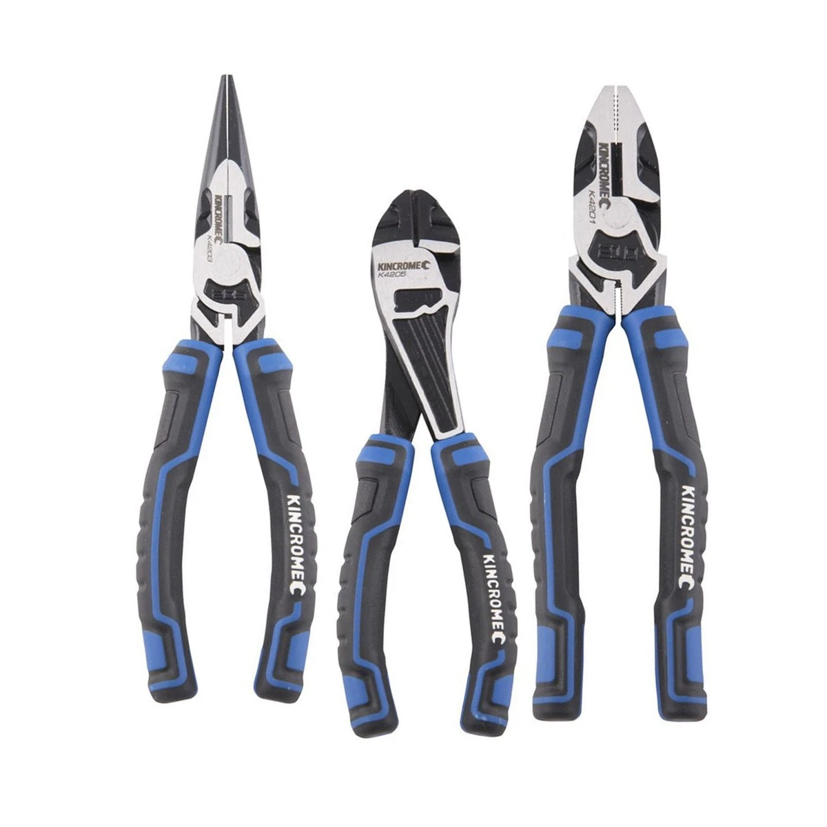 Kincrome 3PC Pliers Set Combo Long Nose Diagonal Cutters Pliers Hand Tools K4220