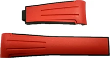 Rubber B Rolex Red Black Rubber strap for Sky Dweller , New M111 OEM