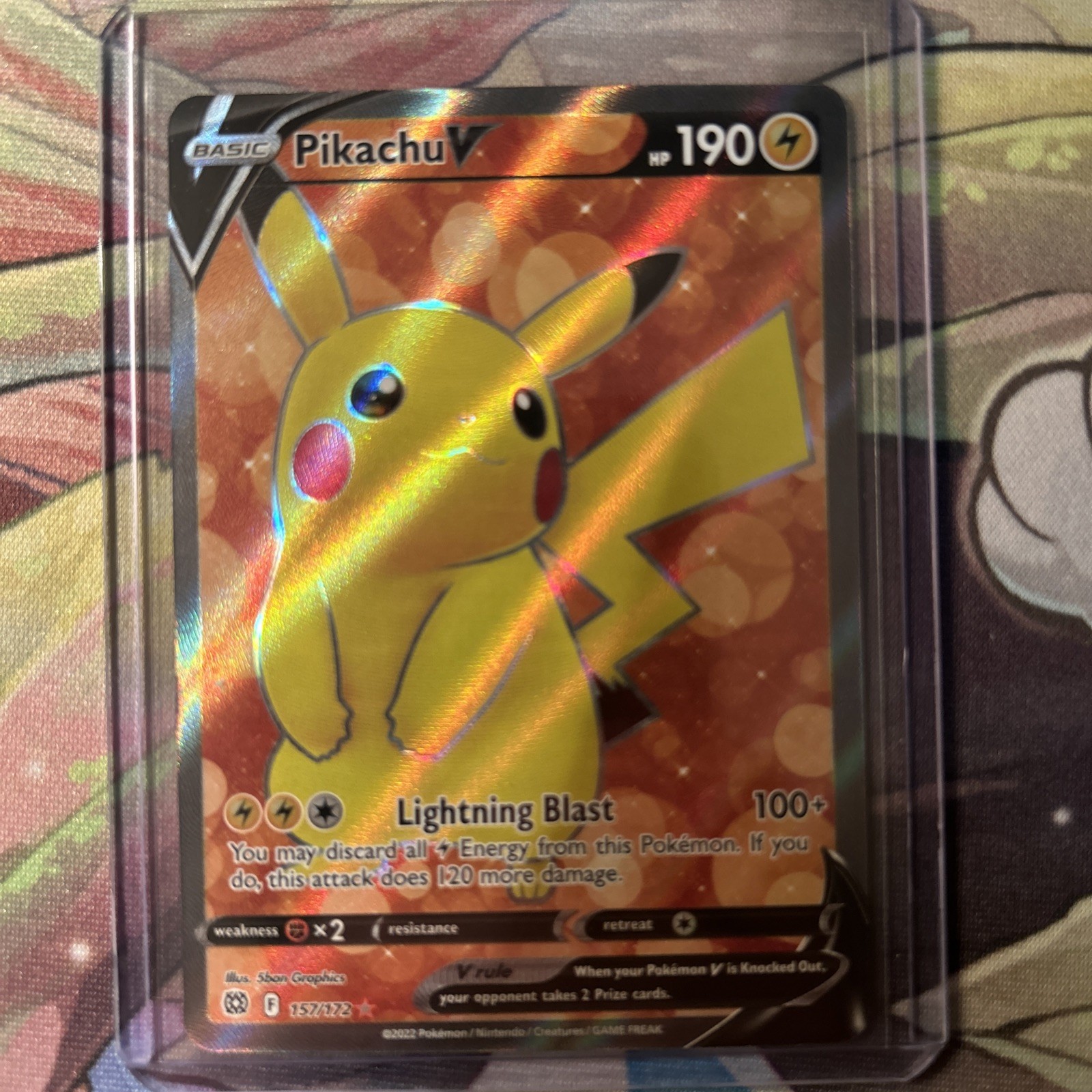 Pokemon TCG Brilliant Stars 157/172 Pikachu V Full Art NM / M