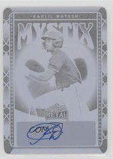 2022 Leaf Metal Mystix Printing Plate Black 1/1 Kahlil Watson #M-KW1 Auto qf8