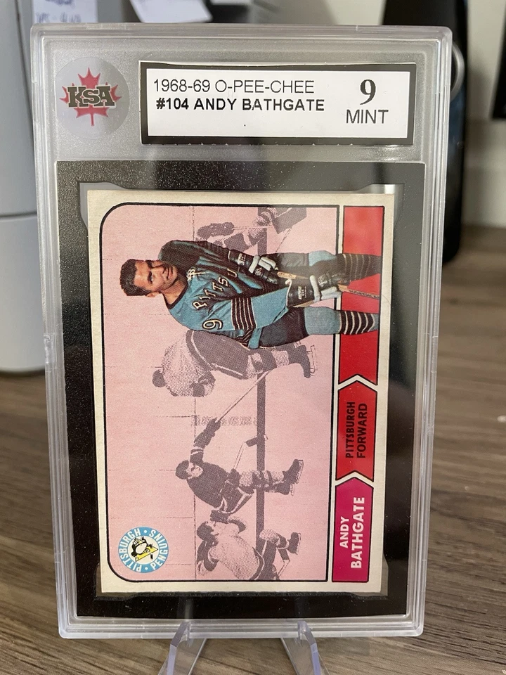 1968 69 OPC O-Pee-Chee #104 Andy Bathgate KSA 9 Mint Pittsburgh Penguins - Image 3 of 4