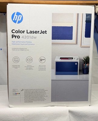 New Sealed HP LaserJet Pro 4201dw Wireless Duplex Color Laser Printer 4RA86F