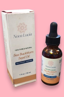 Nova Lucia Sea Buckthorn Oil Hydrating Face Oil Skin Moisturizer 1 fl oz