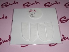 Sindy Doll Socks 2 Pairs Sloppy Joe Roll Down White Short Socks By Eclipse