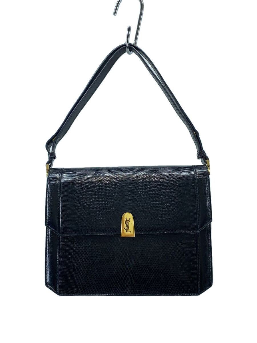 Borsa a mano YVES SAINT LAURENT pelle nera tinta unita usata