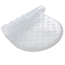 Bath Bliss Mildew-Proof Bath Mat Clear 16" x 27"