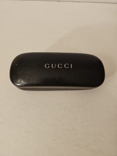 GUCCI Sunglasses Case - Black Glasses Box - Vintage Clam Shell Cover