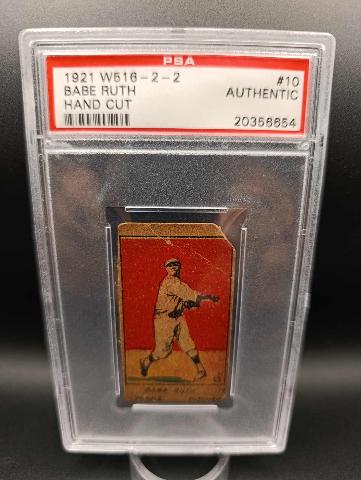 1921 W516 - 2 - 2 BABE RUTH #10 (Pitcher) Hand-Cut  graded PSA A (AUTHENTIC) view 23