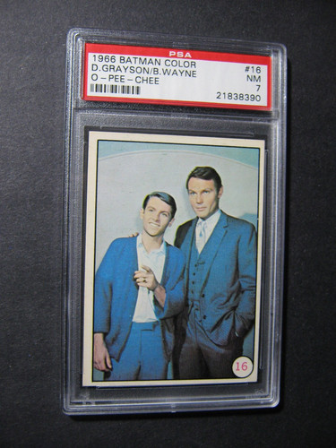 1966 OPC Batman Bat Laffs #16 Bruce Wayne and Dick Grayson — PSA 7