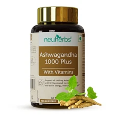 Neuherbs Ashwagandha 1000mg Tablets For Men | Manage Anxiety & Stress Relief