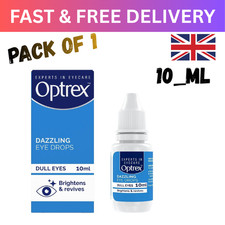 Optrex Dazzling Eye Drops for Dull Eyes, Brightens and Revives, 10ml