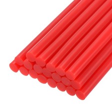 30pcs Mini Hot Glue Gun Sticks 4" x 0.28" for Glue Gun, Red 0.34 per stick