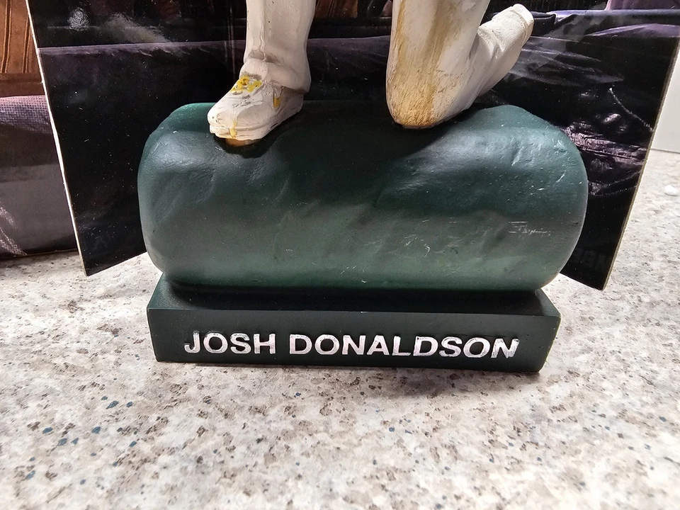 Josh Donaldson Oakland A's MLB 2014 SGA Bobblehead Diorama Tarp Catch  - Image 3 of 4