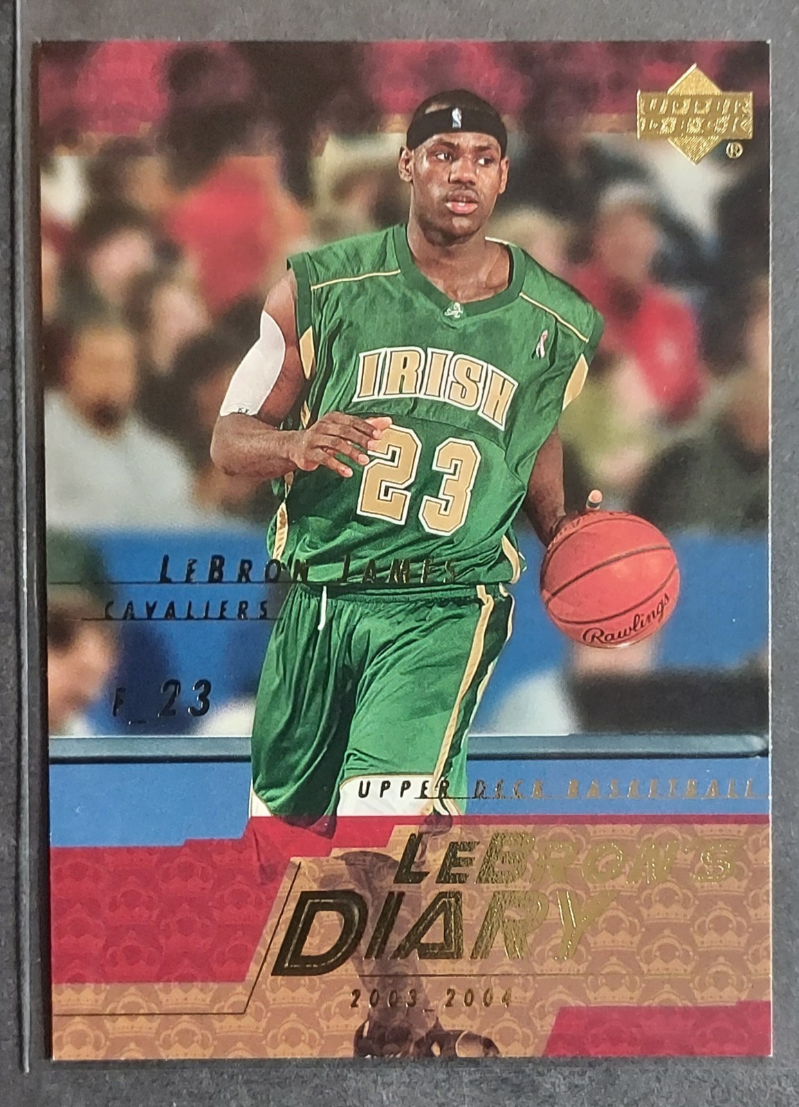 2003-04 Upper Deck Lebron's Diary LeBron James #LJ2 Rookie RC