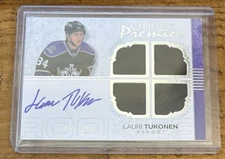 Lauri Tukonen Autograph Auto #50/299 Jersey Patch O-Pee-Chee #131 2008 NHL
