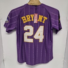 Headgear Classics Mamba Baseball Jersey Kobe Bryant Purple Men’s XL Lakes NWT