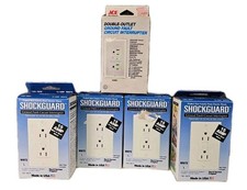 Legrand Pass  Seymour 1591-WCP  ACE, 15 Amp GFCI Double Outlets, Lot Of 5, NEW
