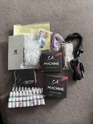 Tattoo Coil Komplettes Set Maschine Power Supply Inkl Tinte ..