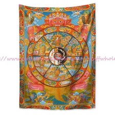 Tibetan Bhavachakra of Human Life Wheel of Li...