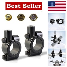 Motorcycle Mirrors Mounts 1" 25mm Handlebar Mirror Mount Holder Clamp Adaptor 8m