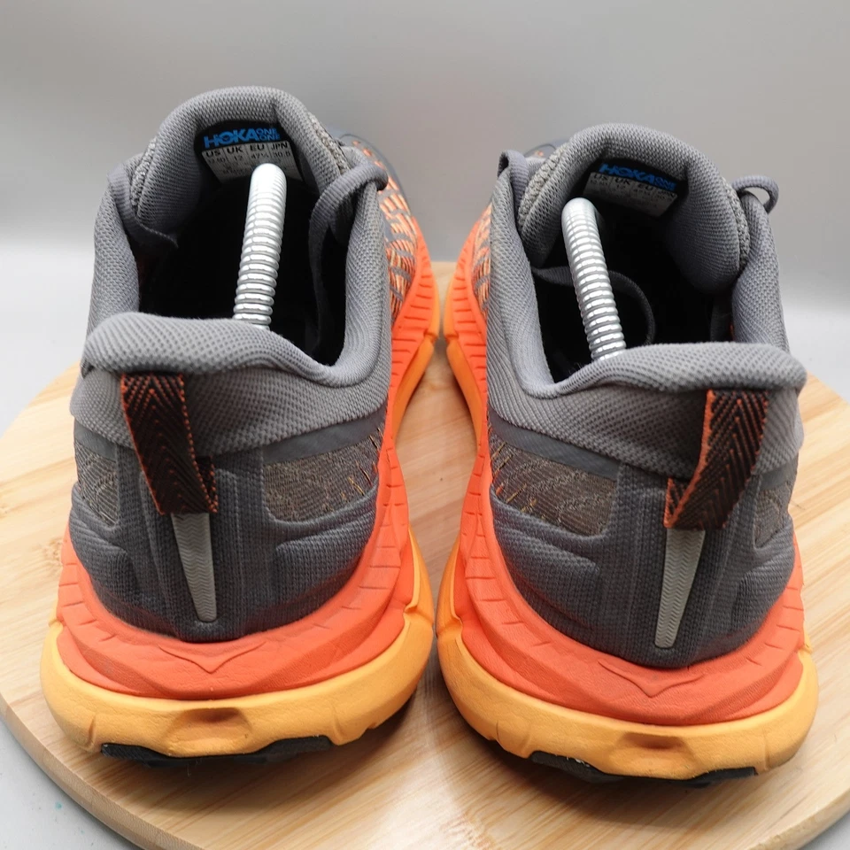 Hoka Zapatos Hombre 12.5D Gris Naranja Mafate Speed 4 Trail Running Vibram 1129930 Fla Foto 4 de 4