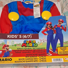 Disguise Super Mario Boys Costume Jumpsuit.  Missing Hat And Mustache