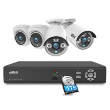 JouSecu 8CH Home Security Camera System Outdoor Indoor, 2MP HD 5-in-1 Surveil...