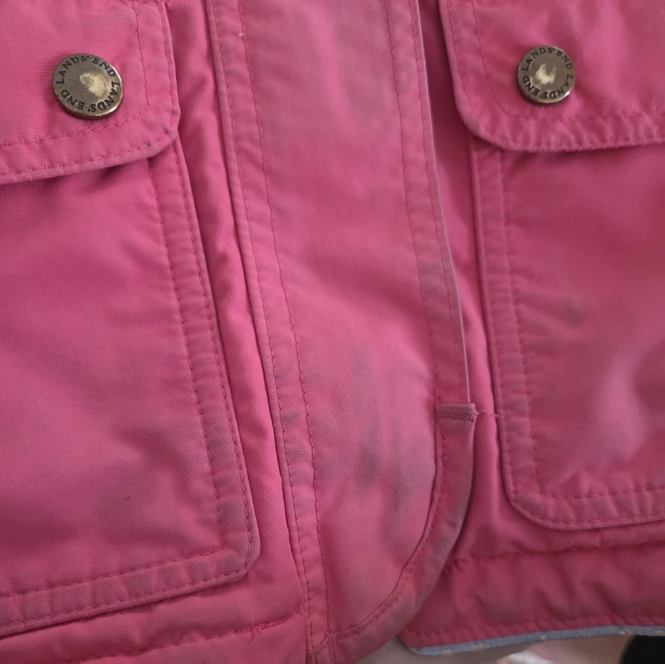 Lands End Girls Size 5-6  Winter Coat, Pink - Image 4 of 4