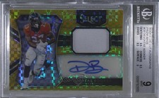 2016 Select Rookie Materials Gold Prizm 3/10 Devontae Booker BGS 9 MINT Auto 9a7