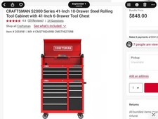 Craftsman Rolling Tool Chest Upper And Lower Pieces Just Like Photowith Tools