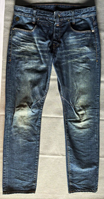 G-Star RAW Men s D-Staq Tapered Fit Blue Medium Wash Denim Jeans 5-Pocket