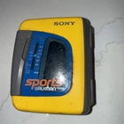 Sony WM-FS191 Sports Walkman Yellow AM/FM Cassette Player  Vintage
