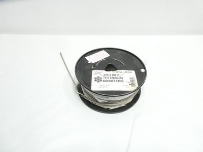 Fehr 2S9187-00250 7x19 Stainless Aircraft Cable 3/16in X 250ft