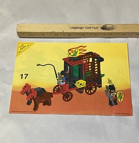LEGO 6056 Dragon Wagon Knights Castle Retired Instruction Manual Only 1993