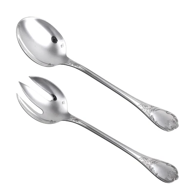 CHRISTOFLE Cutlery - MARLY Pattern - Salad Fork & Spoon - 11" - Image 1 of 4
