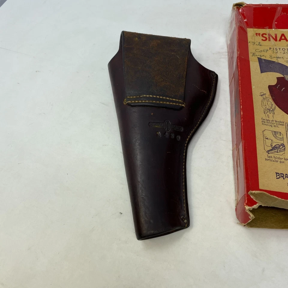 Винтажный H.H. Кобура для пистолета Heiser Denver Colorado No1430 - Изображение 3 из 4