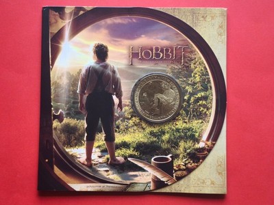 Neuseeland 1 Dollar 2012 The Hobbit Bilbo - Herr der Ringe im Folder BU