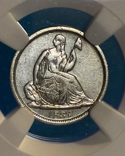 1837 Seated Liberty Half Dime
