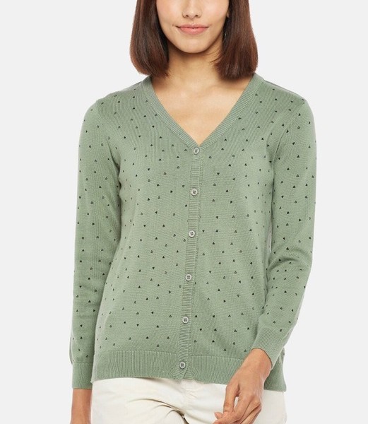 Women White Stuff Sweater Olive Cotton 40