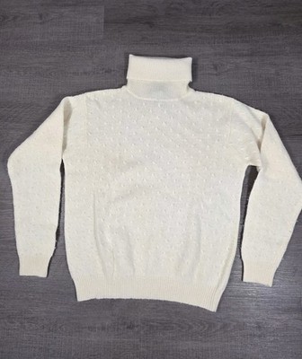 Sweater Lambs Wool Womens Med Vintage La Chapelle Angora Turtleneck Fairy Grunge