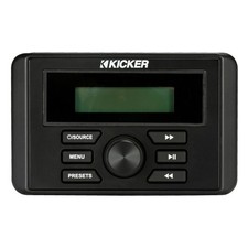 Kicker KMC3 Weather-Resistant Gauge-Style Media Center w/ Built-In Bluetooth