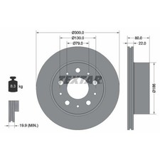 Disque de frein Fiat 130