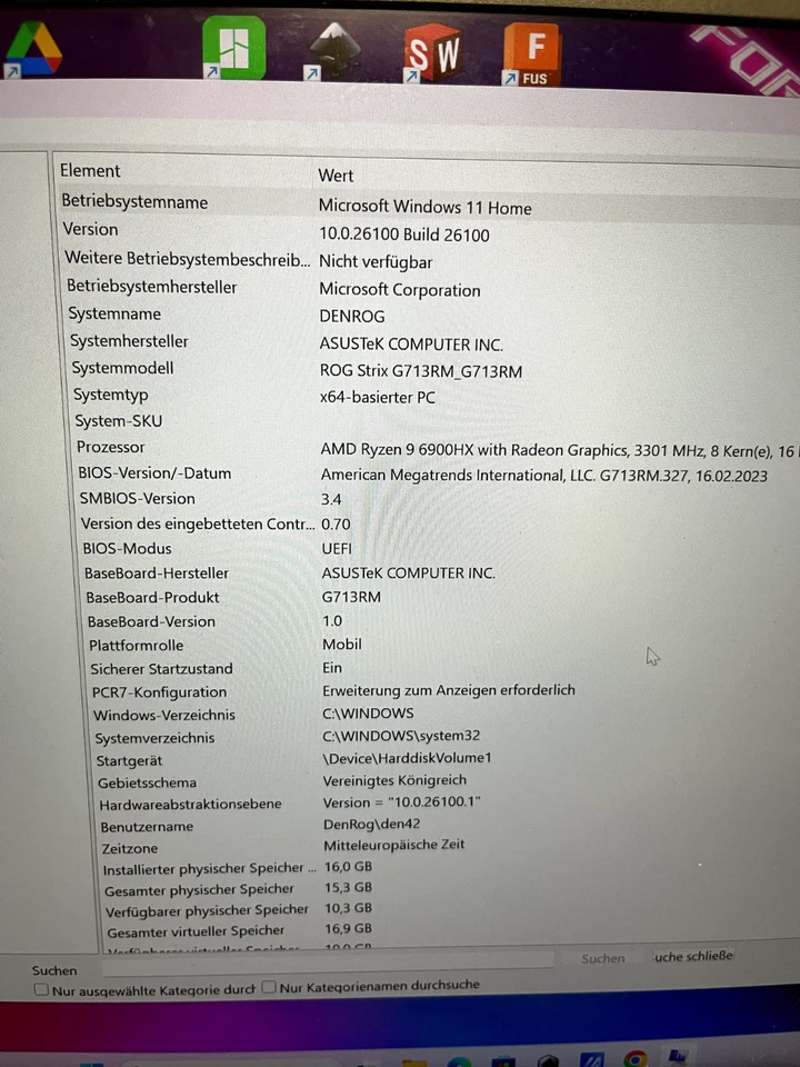 ASUS ROG Strix G17–Ryzen 9 5900HX / RTX 3060 / 16 GB DDR4 / 1 TB SSD / 165Hz 2K - Bild 4 von 4