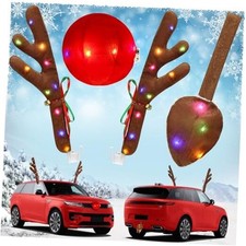 Charming Christmas Car Decoration, Festive Reindeer 15.5inch Tail Included 