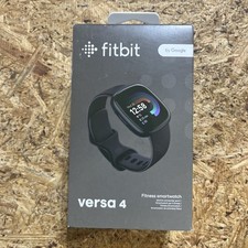 Fitbit Versa 4 Fitness Smartwatch GPS Heart Rate Sleep Tracking Black Graphite