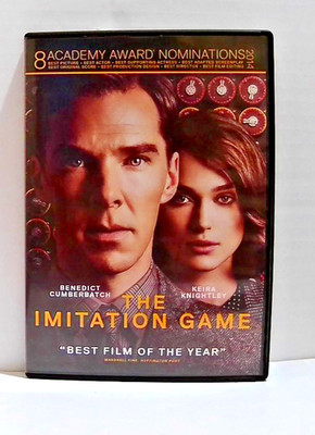 The Imitation Game DVD 2014 Benedict Cumberbatch Keira Knightley 8 Oscar Noms