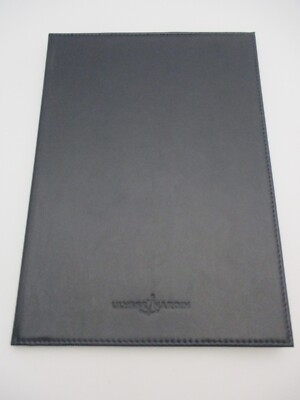Large ULYSSE NARDIN Dark Blue Genuine Leather Paperwork, Card & Documents Folder