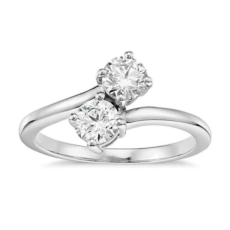 Two stone solitaire store diamond ring